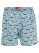 Mc2 Saint Barth Lightweight Fabric Swim Boxer Shorts With Print