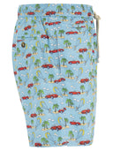 Mc2 Saint Barth Lightweight Fabric Swim Boxer Shorts With Print