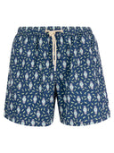 Mc2 Saint Barth Lightweight Fabric Swim Boxer Shorts With Print