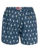 Mc2 Saint Barth Lightweight Fabric Swim Boxer Shorts With Print