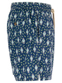 Mc2 Saint Barth Lightweight Fabric Swim Boxer Shorts With Print