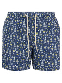 Mc2 Saint Barth Lightweight Fabric Swim Boxer Shorts With Print