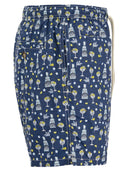 Mc2 Saint Barth Lightweight Fabric Swim Boxer Shorts With Print