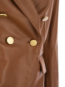 Tagliatore Lizzie Blazer in pelle a doppio petto