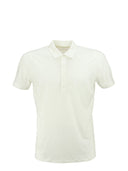 Majestic Linen Polo Shirt con maniche corte