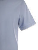 Brunello Cucinelli Slim Fit Crew Neck T Shirt In Lightweight Cotton Jersey