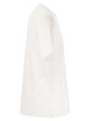 Ternice di cotone in cotone Brunello Cucinelli Equipaggio in forma di cotone con stampa