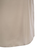 Brunello Cucinelli Reversible Stretch Silk Satin Top