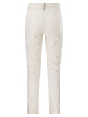 Brunello Cucinelli Cotton Twill Capri Trousers With Necklace