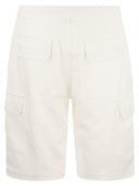 Brunello Cucinelli Bermuda Trousers In Light Cotton Fleece