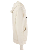 Brunello Cucinelli Techno Cotton Interlock Zip Front Hooded Sweatshirt