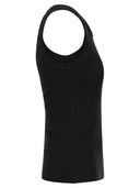 Brunello Cucinelli Stretch Cotton Ribbed Jersey Top With Satin Trims