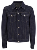 Brunello Cucinelli Four Pocket Jacket In Lightweight Denim
