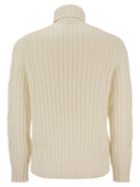 Brunello Cucinelli Braided Cashmere Turtleneck Sweater