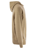 Brunello Cucinelli Cashmere Topwear Style con cappuccio