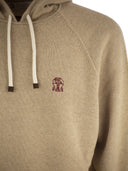 Brunello Cucinelli Cashmere Topwear Style con cappuccio