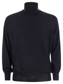 Brunello Cucinelli Lightweight Turtleneck Sweater In Cashmere And Silk