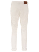Brunello Cucinelli Garment Dyed Traditional Fit Five Pocket Trousers In Slubbed Cotton Denim