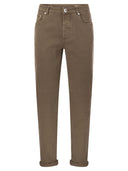 Brunello Cucinelli Five Pocket Traditional Fit Trousers In Light Comfort Dyed Denim