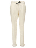 Brunello Cucinelli Velvet Trousers With Drawstrings