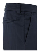 Brunello Cucinelli Garment Dyed Leisure Fit Trousers In American Pima Comfort Cotton With Pleats