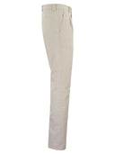 Brunello Cucinelli Garment Dyed Leisure Fit Trousers In American Pima Comfort Cotton With Pleats