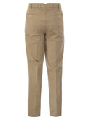Brunello Cucinelli Italiano Fit de algodón Gabardina Pantalones
