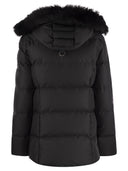 Moose Knuckles Cloud 3 Q Down Jacket With Hood And Fur