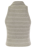 Brunello Cucinelli Sleeveless Ribbed Polo Shirt