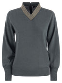 Fabiana Filippi V Neck Miciter con collana