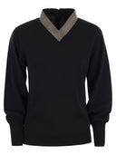 Fabiana Filippi V Neck Miciter con collana