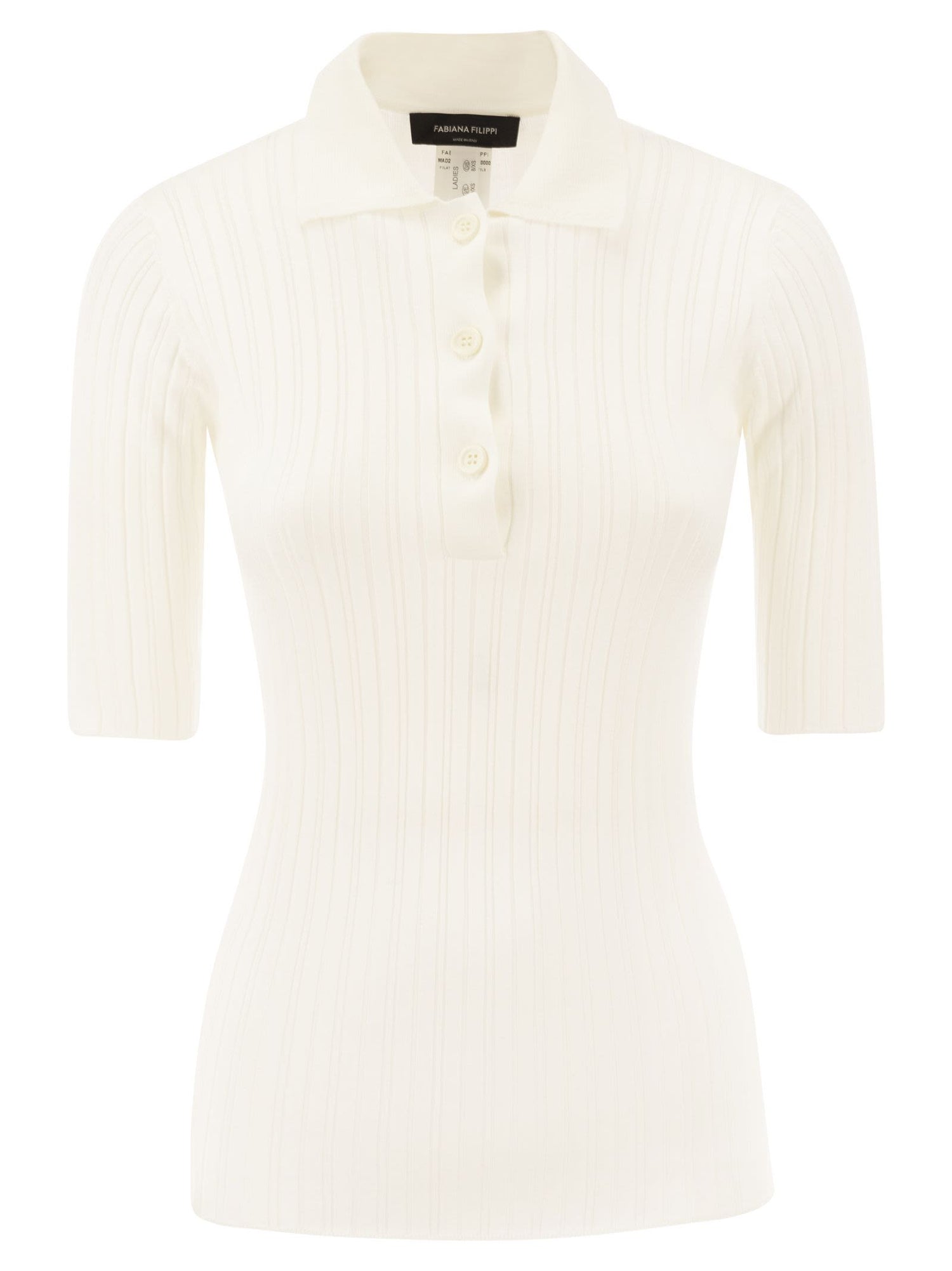 Fabiana Filippi roll-neck blouse - White