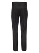 Brunello Cucinelli Slim sigarette pantaloni in lana vergine e allungamento coprire con la caviglia