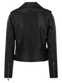 Michael Kors Leather Biker Jacket