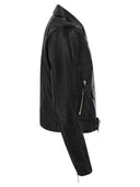 Michael Kors Leather Biker Jacket