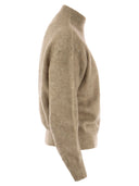Brunello Cucinelli Mohair, Wool And Silk Sweater With Embroidery