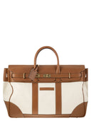 Brunello Cucinelli Country Bag in leer en stof