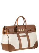 Brunello Cucinelli Country Bag in leer en stof