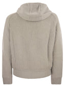 Herno Wool Knit Bomber Jacket Reversible