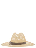Brunello Cucinelli Straw Hat With Precious Band