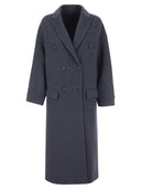 Brunello Cucinelli Wool And Cashmere Double Breasted Coat