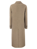 Brunello Cucinelli Double Breasted Coat In Cashmere Cloth