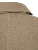 Brunello Cucinelli Double Breasted Coat In Cashmere Cloth