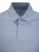 Polo in maglia di cotone di Brunello Cucinelli