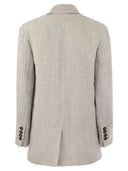 Brunello Cucinelli Lessivé Linen Canvas Jacket