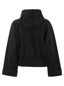 Brunello Cucinelli Lightweight Stretch Cotton Fleece Outerwear With Jewellery