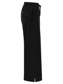 Brunello Cucinelli Light Stretch Cotton Fleece Trousers With Shiny Tab