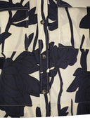 Brunello Cucinelli Ramage Print Cotton Poplin Shirt With Jewellery