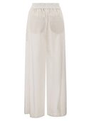 Pantaloni di cotone leggera rilassato di Brunello Cucinelli