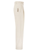 Brunello Cucinelli entspannte Hose im Kleidungsstück gefärbte Baumwollwäsche vertuschen